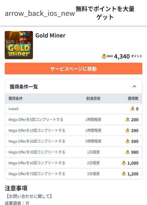 Gold Minerの過去最高画像（ちょびリッチ（Zucks）・2026年6月5日）
