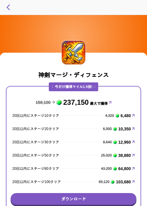 神剣マージ・ディフェンスの掲載記録画像（トリマ （ミッションA）・2026年7月13日）