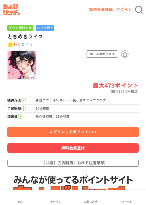 ときめきライフの過去最高画像（ちょびリッチ・2026年5月3日）