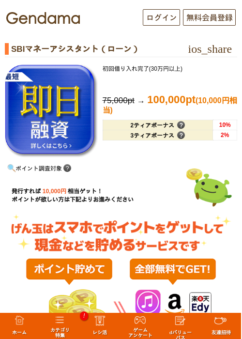 SBIマネーアシスタント（ローン）の過去最高画像（げん玉・2026年5月14日）