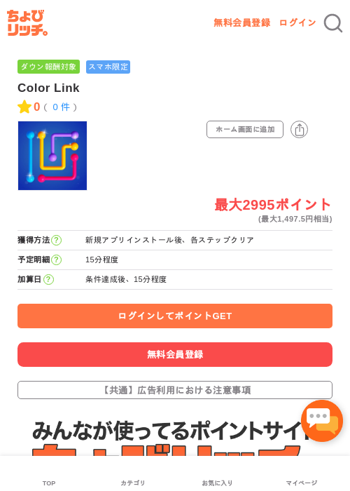 Color Linkの過去最高画像（ちょびリッチ・2026年5月3日）