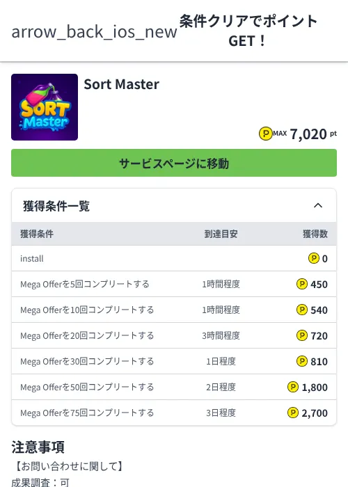 Sort Masterの掲載記録画像（ハピタス（Zucks）・2026年6月18日）