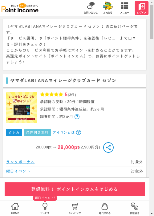 ポイントインカム過去最高画像