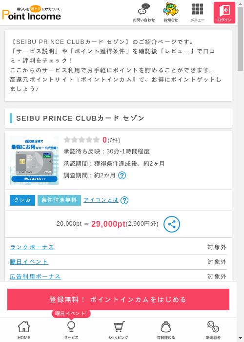 ポイントインカム過去最高画像