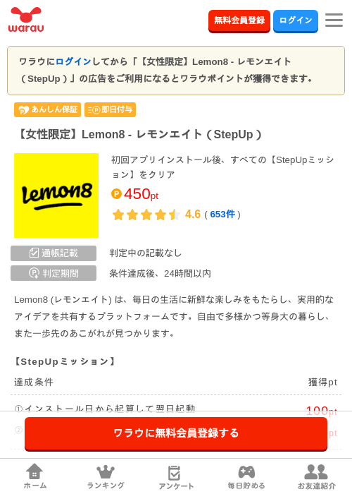 Lemon 8の過去最高画像（ワラウ・2026年4月8日）