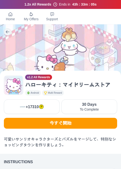 ハローキティ:マイドリームストアの過去最高画像(ハピタス(myChips)・2026年5月22日)