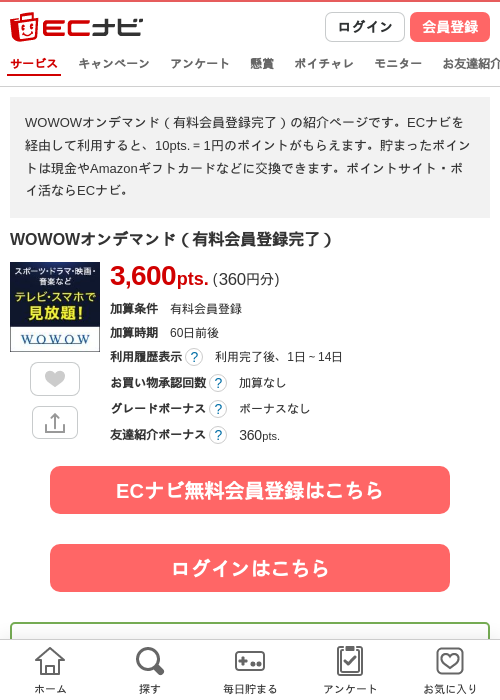 WOWOWオンデマンドの過去最高画像（ECナビ・2026年4月24日）