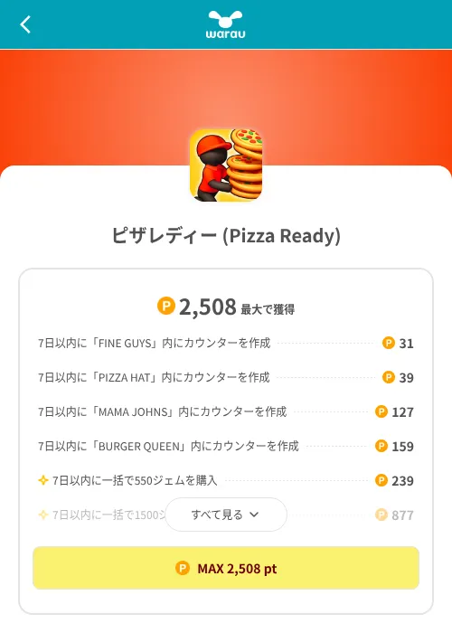 ピザレディー (Pizza Ready)の掲載記録画像(ワラウ(SKYFLAG)・2026年8月9日)