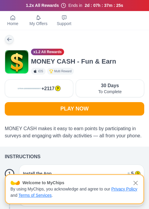 MONEY CASH - Fun & Earnの過去最高画像（ハピタス（myChips）・2026年5月22日）