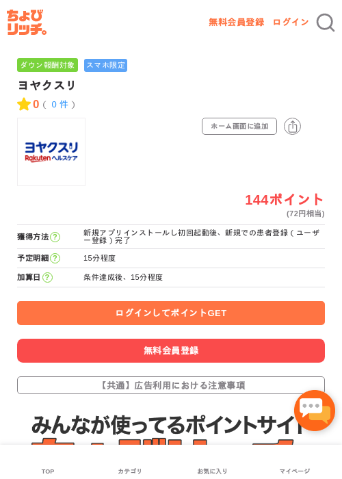 ヨヤクスリの過去最高画像（ちょびリッチ・2026年5月3日）