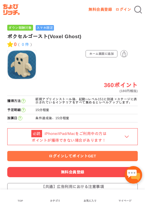 ボクセルゴースト(Voxel Ghost)の過去最高画像（ちょびリッチ・2026年5月4日）