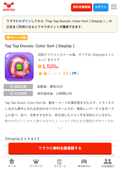 Color donutsの過去最高画像（ワラウ・2026年4月19日）