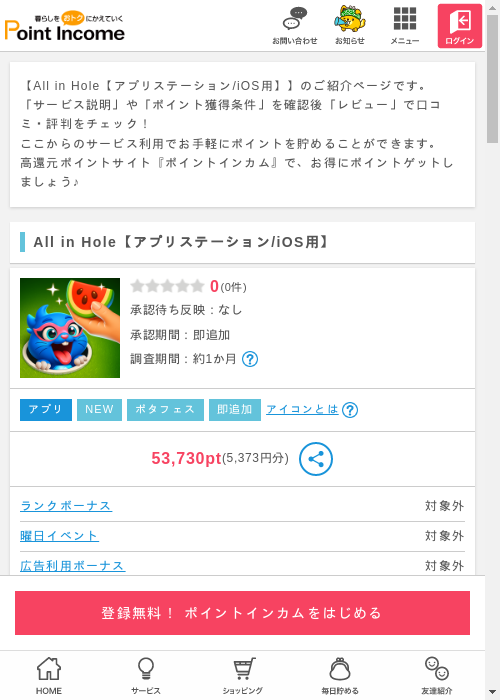 allIN hol eの過去最高画像（ポイントインカム・2026年3月6日）