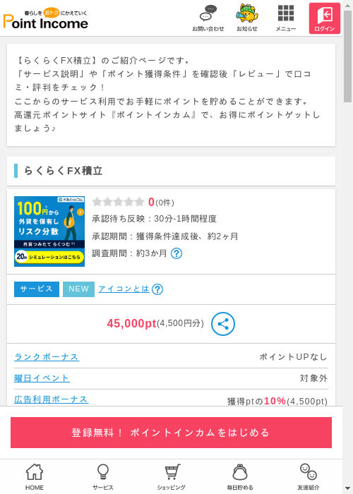 積立の過去最高画像（ポイントインカム・2026年3月10日）
