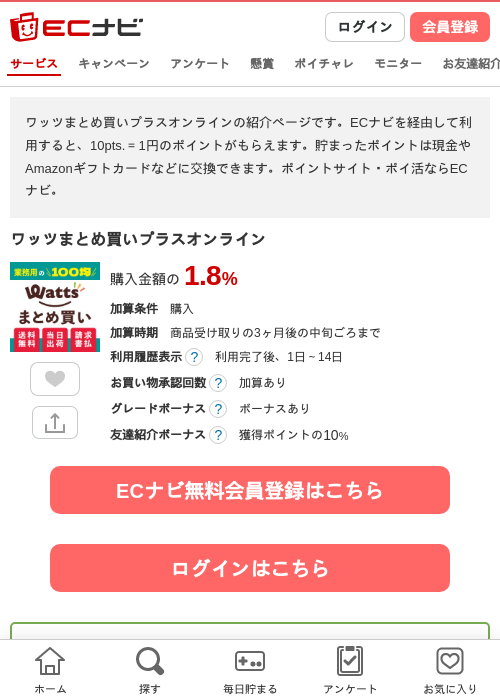 ワッツの過去最高画像（ECナビ・2026年4月24日）