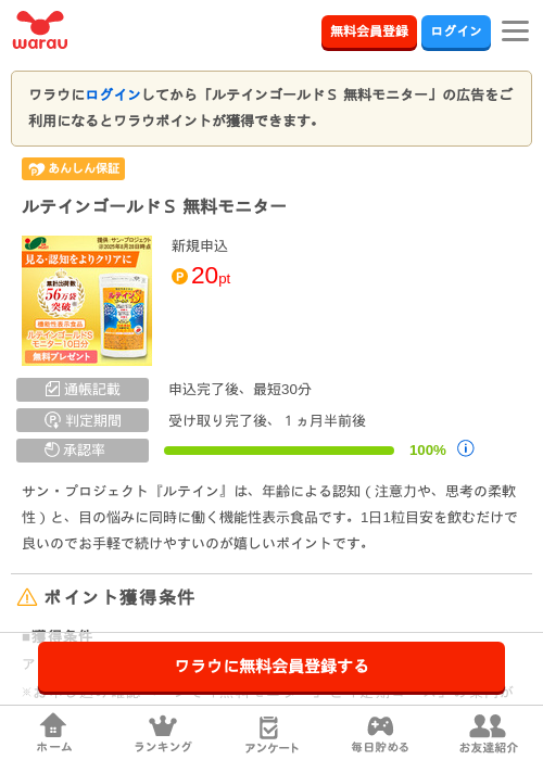 ルテイン モニターの過去最高画像（ワラウ・2026年4月3日）