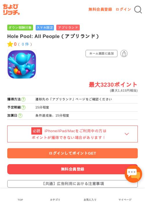 Hole Pool: All People（アプリランド）の過去最高画像（ちょびリッチ・2026年5月16日）
