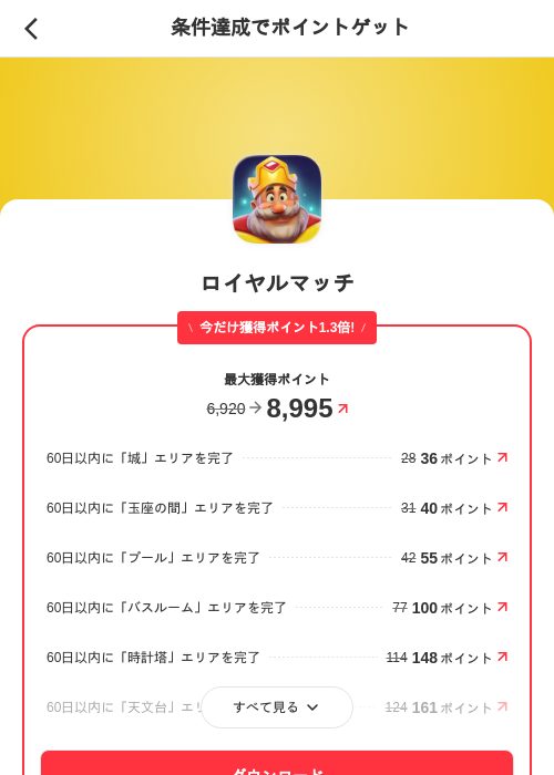 ロイヤルマッチの過去最高画像（メルカリ（ポイントゲット）・2026年5月25日）