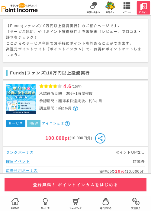funの過去最高画像（ポイントインカム・2026年3月13日）