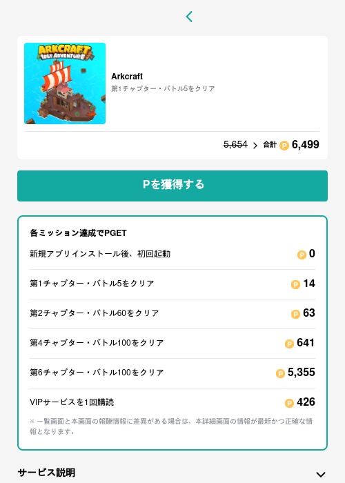 Arkcraftの過去最高画像（モッピー（GF Rewards）・2026年5月15日）