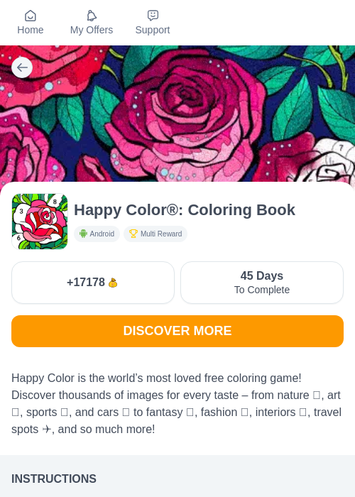 Happy Color®: Coloring Bookの過去最高画像（ちょびリッチ（myChips）・2026年6月3日）
