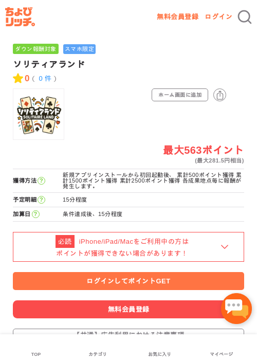 ソリティアランドの過去最高画像（ちょびリッチ・2026年5月4日）
