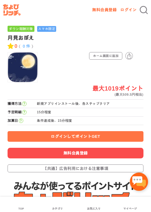 月見おぼえの過去最高画像（ちょびリッチ・2026年5月3日）