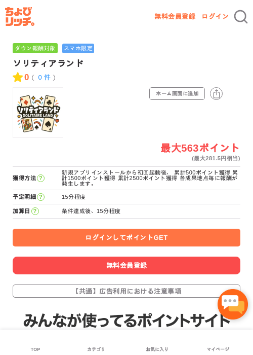 ソリティアランドの過去最高画像（ちょびリッチ・2026年5月3日）