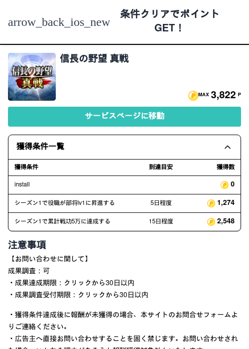 信長の過去最高画像（モッピー（Zucks）・2026年5月5日）