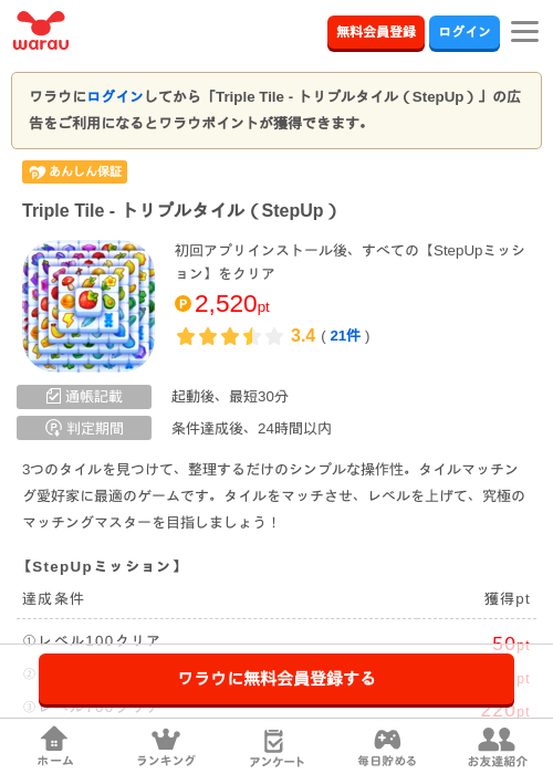 Triple Tile - トリプルタイル（StepUp） の過去最高画像（ワラウ・2026年4月9日）