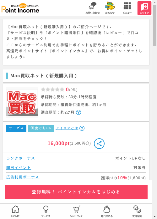 買取の過去最高画像（ポイントインカム・2026年3月9日）