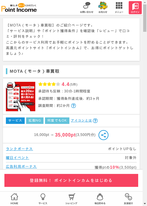 買取の過去最高画像（ポイントインカム・2026年3月9日）