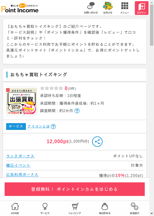 買取の過去最高画像（ポイントインカム・2026年3月9日）