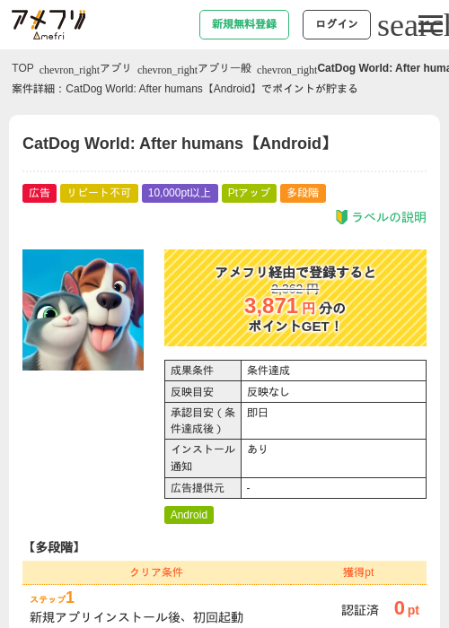 CatDog World: After humansの過去最高画像（アメフリ・2026年5月6日）