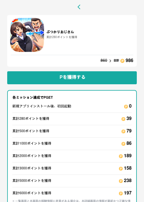 ぶつかりおじさんの過去最高画像（モッピー（GF Rewards）・2026年5月15日）