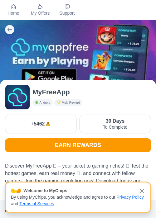 MyFreeAppの過去最高画像（ちょびリッチ（myChips）・2026年6月3日）