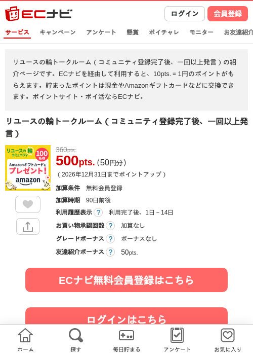 登録の過去最高画像（ECナビ・2026年4月25日）
