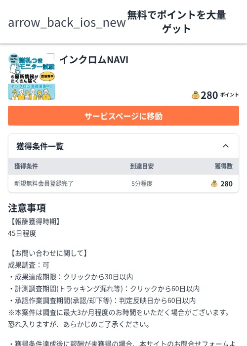インクロムNAVIの過去最高画像(ちょびリッチ(Zucks)・2026年6月5日)