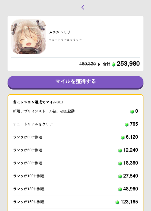 メメントモリの過去最高画像（トリマ （ミッションB）・2026年5月4日）