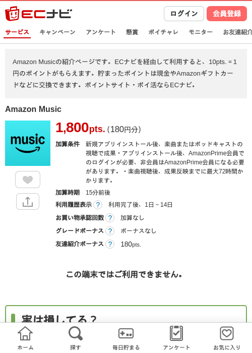 AmazonMusicunlimitedの過去最高画像（ECナビ・2026年4月26日）