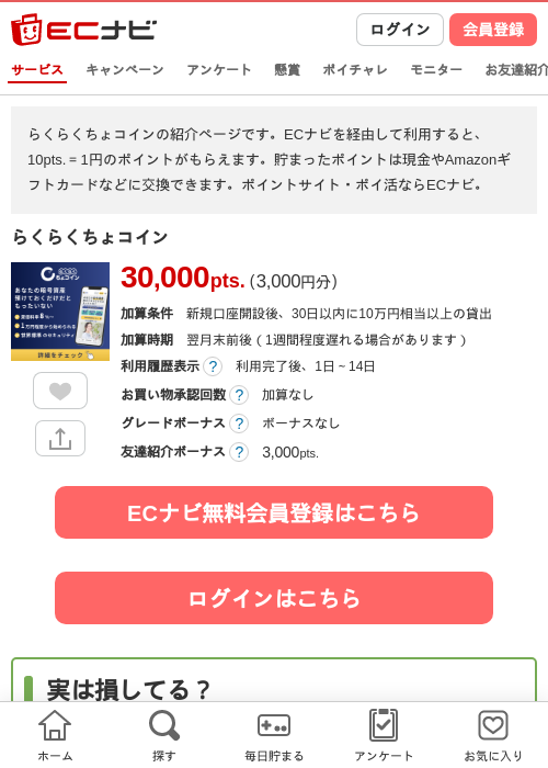 らくらくちょコインの過去最高画像（ECナビ・2026年5月18日）