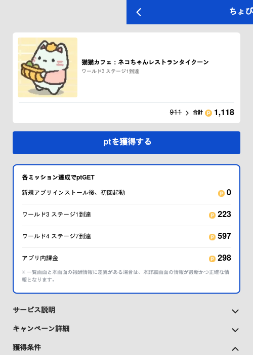 猫猫カフェ：ネコちゃんレストランタイクーンの過去最高画像（ちょびリッチ（GF Rewards）・2026年5月19日）