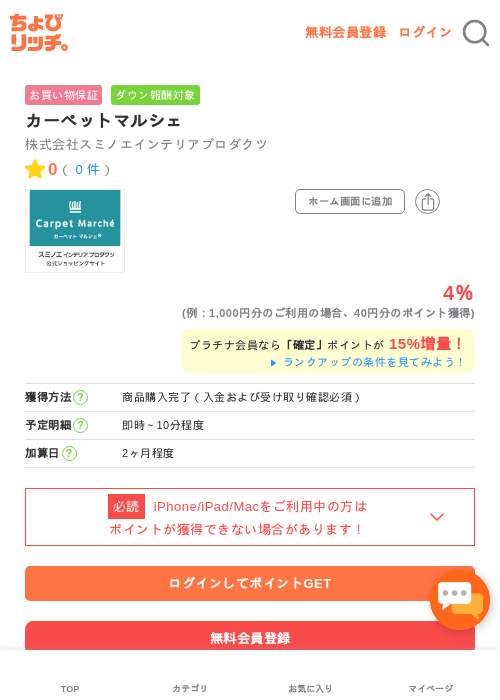 カーペットマルシェの過去最高画像（ちょびリッチ・2026年5月1日）