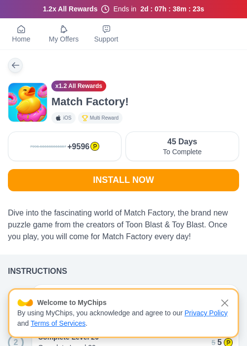 Match Factory!の過去最高画像（ハピタス（myChips）・2026年5月22日）