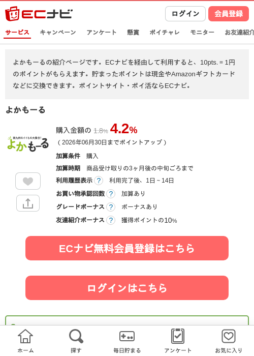 よかもーるの過去最高画像（ECナビ・2026年6月3日）