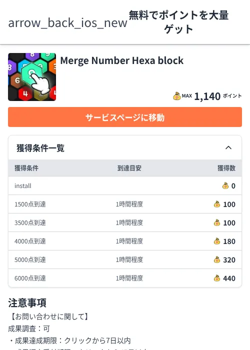Merge Number Hexa blockの過去最高画像（ちょびリッチ（Zucks）・2026年6月5日）