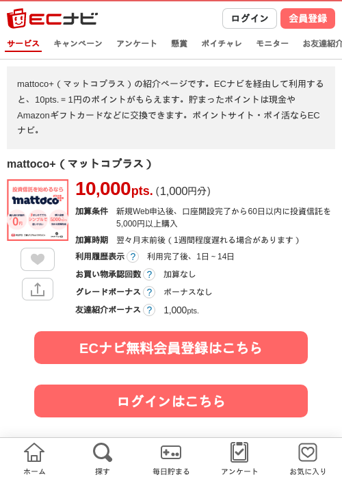 mattoco+（マットコプラス）の過去最高画像（ECナビ・2026年4月25日）