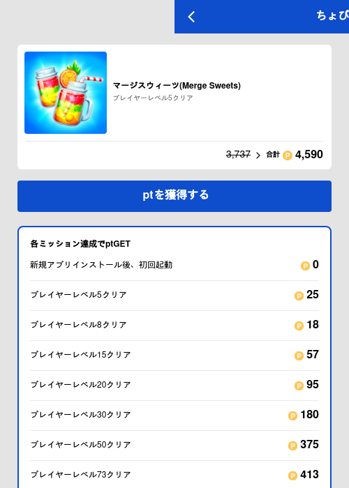 マージスウィーツ(Merge Sweets)の過去最高画像（ちょびリッチ（GF Rewards）・2026年5月19日）