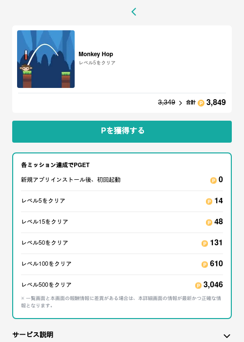Monkey Hopの過去最高画像（モッピー（GF Rewards）・2026年5月15日）