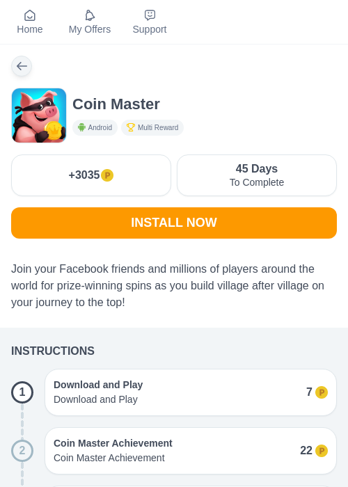 CoinMasterの過去最高画像（モッピー（myChips）・2026年5月8日）